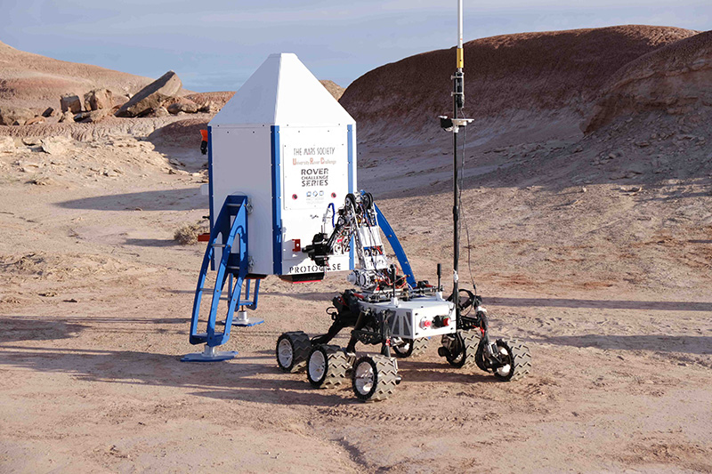 TMR’s Mars rover in action at the University Rover Challenge.